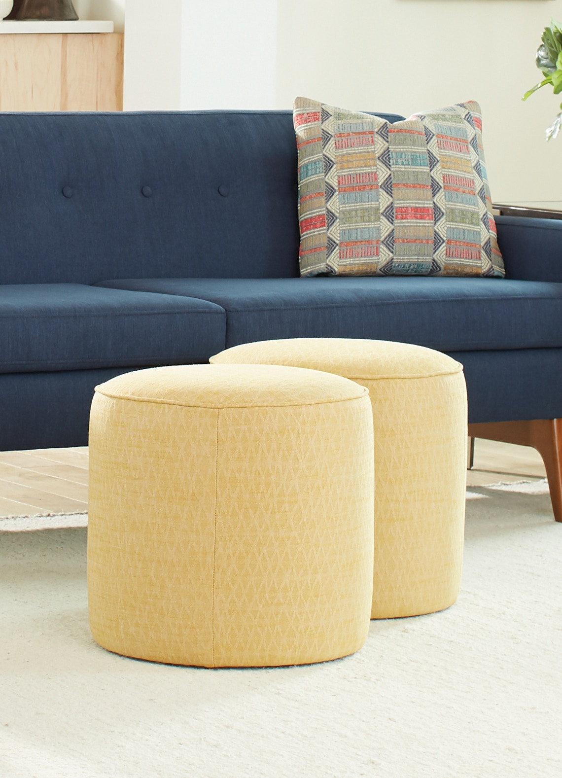 England Living Room Asher Small Ottoman 9J07S Furniture City Robertsdale, AL